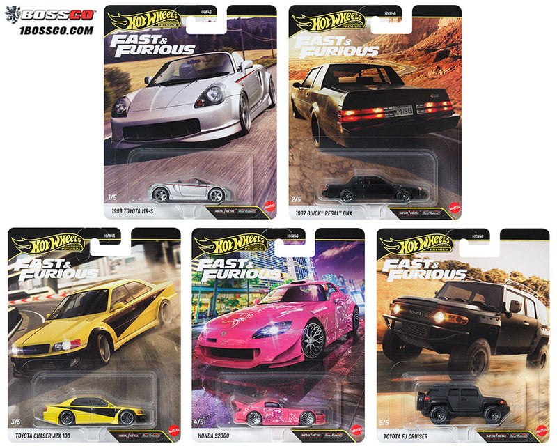 HOT WHEELS - FAST & FURIOUS "PREMIUM 2027 S ASSORT (5 PC.) ***PRE ORDER