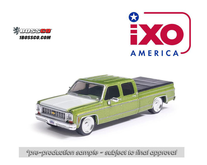 IXO '74 CHEVROLET CHEYENNE SUPER C10 CREW CAB "GREEN METALLIC" ***PRE ORDER
