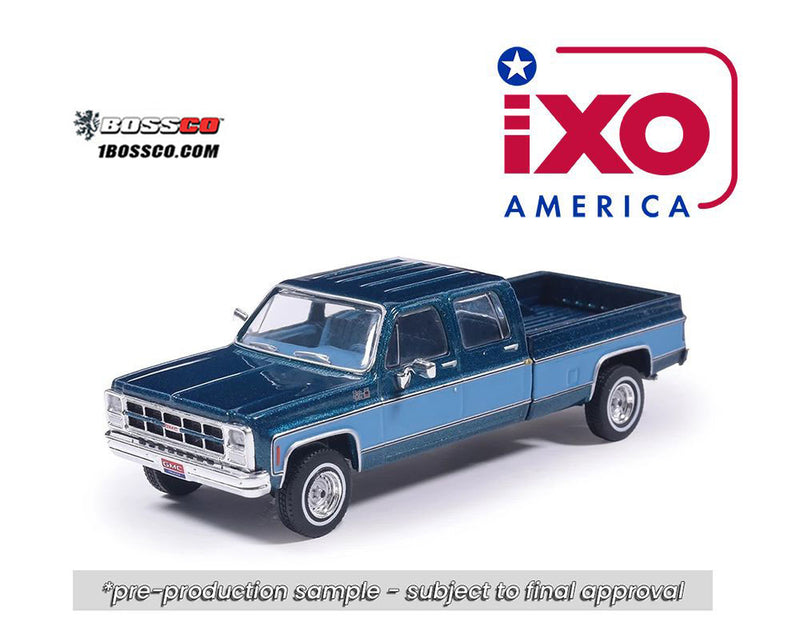 IXO '80 GMC HIGH SIERRA K2500 CREW CAB "BLUE METALLIC" ***PRE ORDER