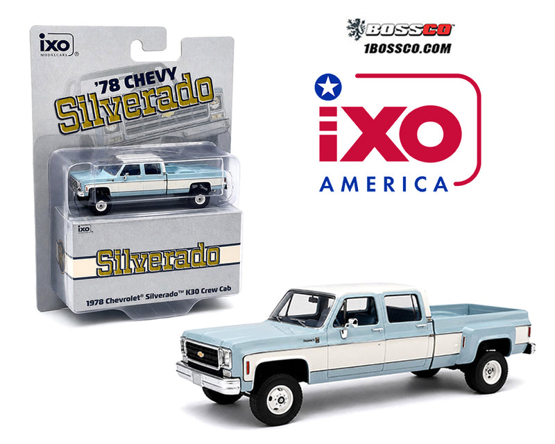 IXO '78 CHEVROLET SILVERADO K30 CREW CAB"BLUE"
