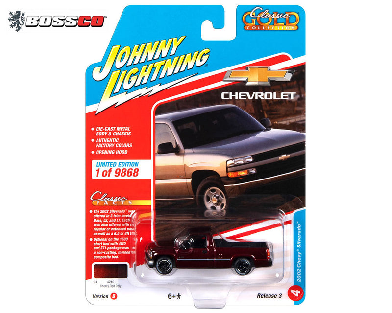 JOHNNY LIGHTNING - 2002 CHEVROLET SILVERADO "RED"