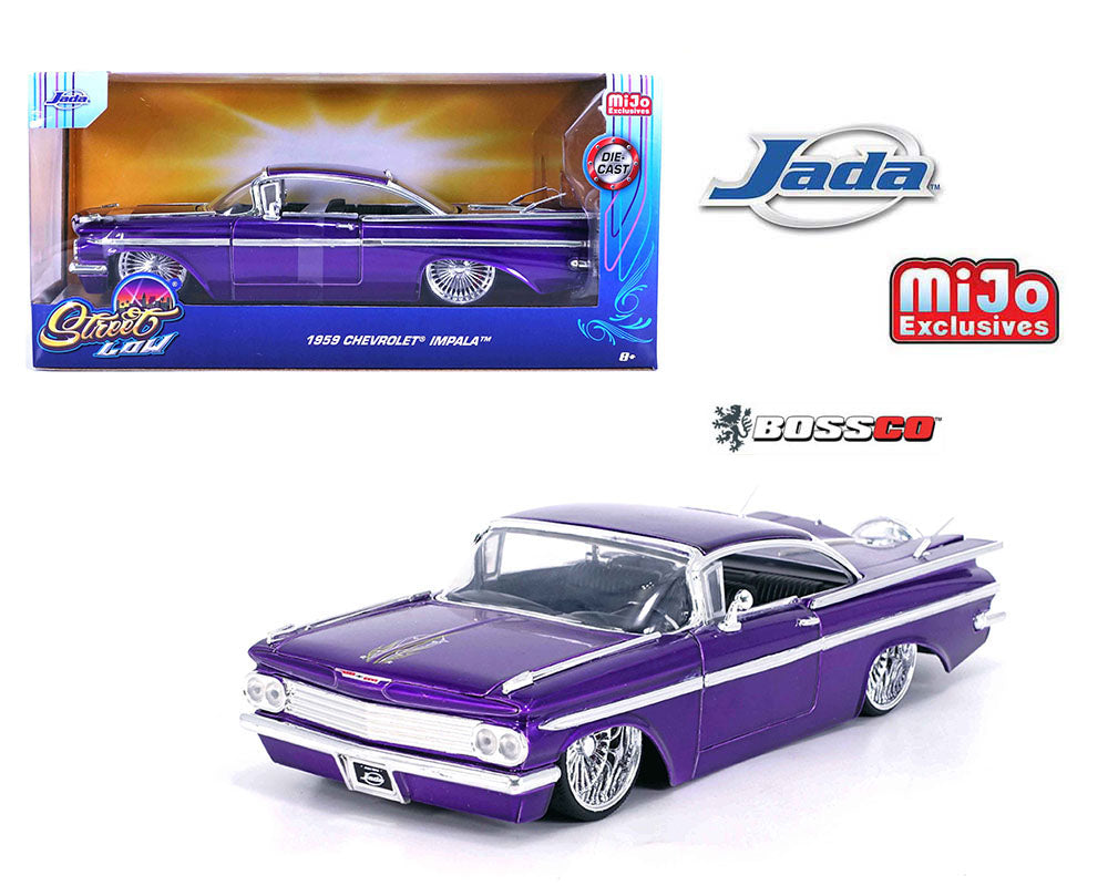 スケールモデル 新作 JADA 1/24 1959 CHEVROLET IMPALA LOWRIDER DUB WHEELS  Jada Toys
