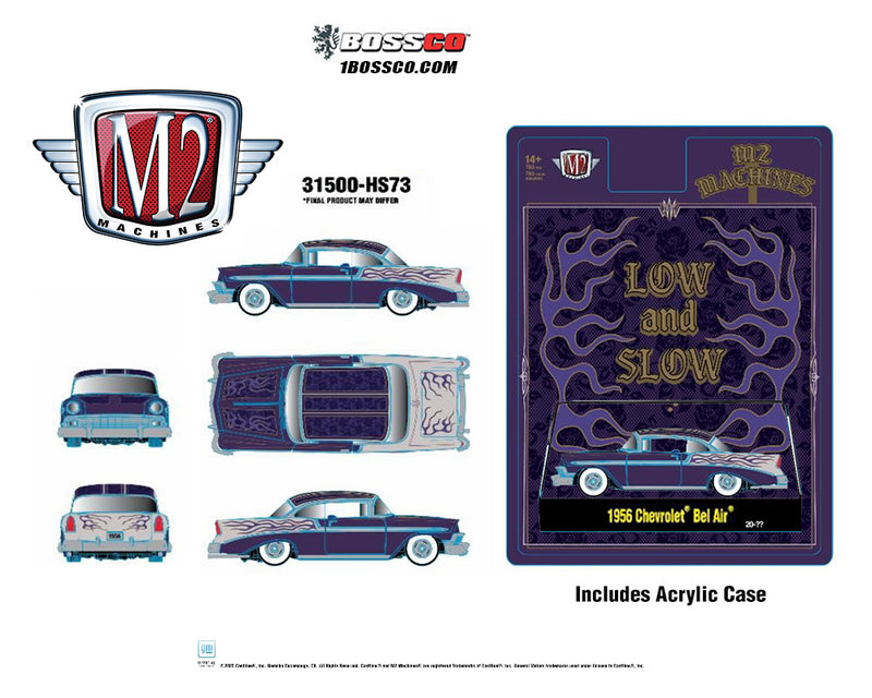 M2 '56 CHEVROLET BEL AIR CUSTOM "PURPLE" ***PRE ORDER
