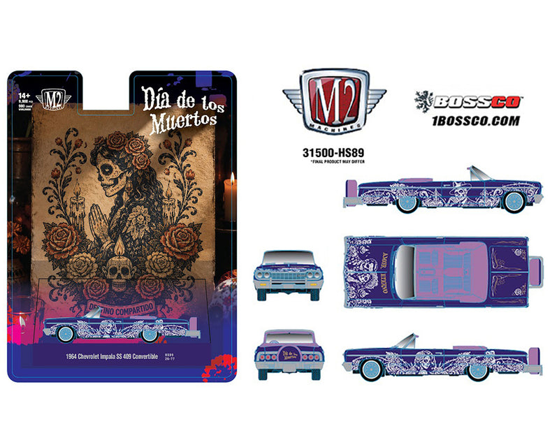 M2 '64 CHEVROLET IMPALA SS 409 CONV. "DIA DE LOS MUERTOS" ***PRE ORDER