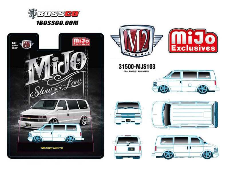 M2 '95 CHEVROLET ASTRO VAN CUSTOM SLOW & LOW "WHITE" ***PRE ORDER