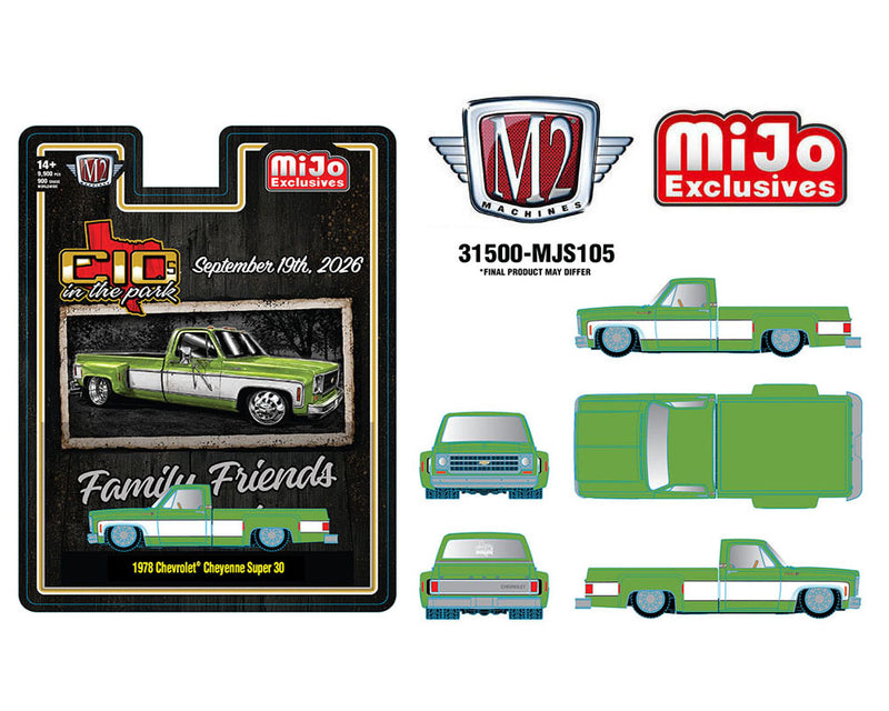 M2 '78 CHEVROLET CHEYENNE SUPER 30 "2026 C10'S in the PARK ***PRE ORDER