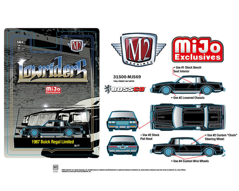 M2 '87 BUICK REGAL LIMITED LOWRIDER *** PRE-ORDER ***