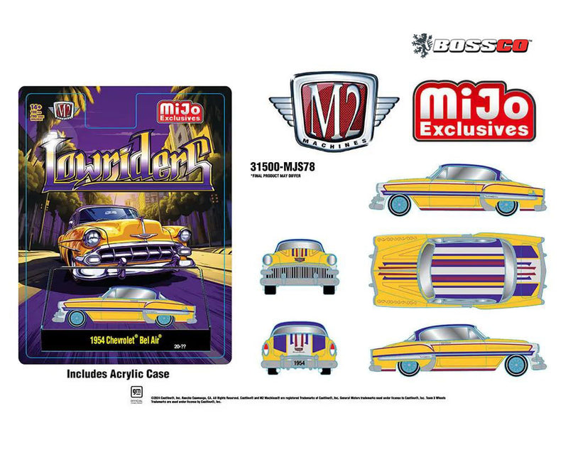 M2 '54 CHEVROLET BEL AIR LOWRIDER "METALLIC YELLOW"