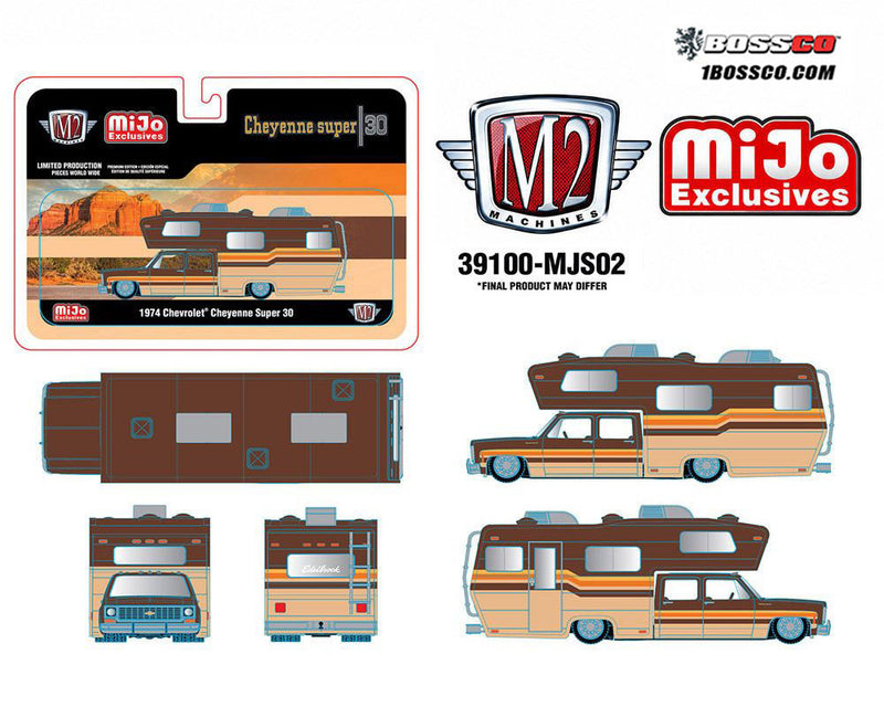 M2 '74 CHEVROLET CHEYENNE SUPER 30 CUSTOM CAMPER "BROWN" ***PRE ORDER