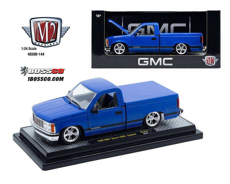 M2 1/24 '88 GMC SIERRA 1500 CUSTOM "BLUE" *** PRE ORDER