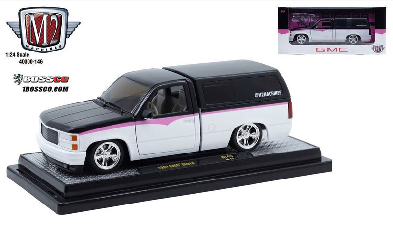 M2 1/24 '91 GMC SIERRA "BLACK & WHITE" ***PRE ORDER