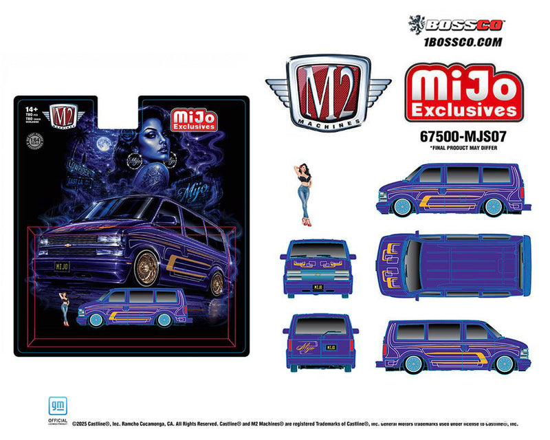 M2 '95 CHEVROLET ASTRO VAN CUSTOM LOWRIDER "PURPLE" ***PRE ORDER