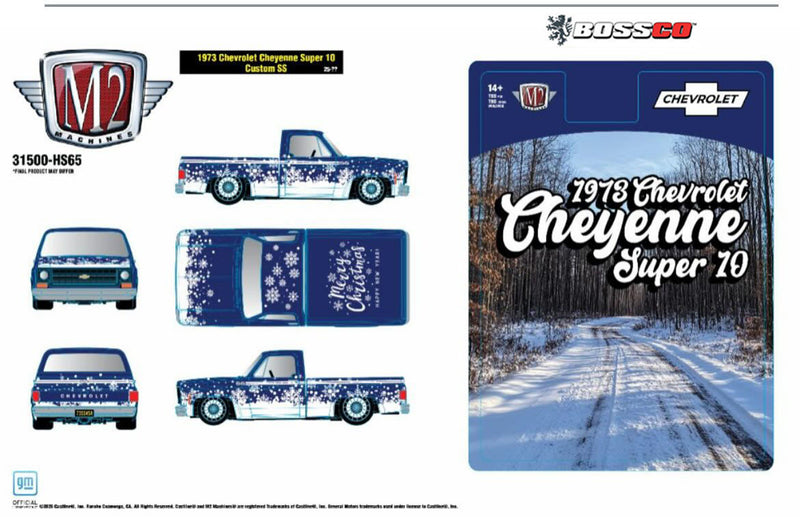 M2 '73 CHEVROLET CHEYENNE SUPER 10 "CHRISTMAS" ***PRE ORDER