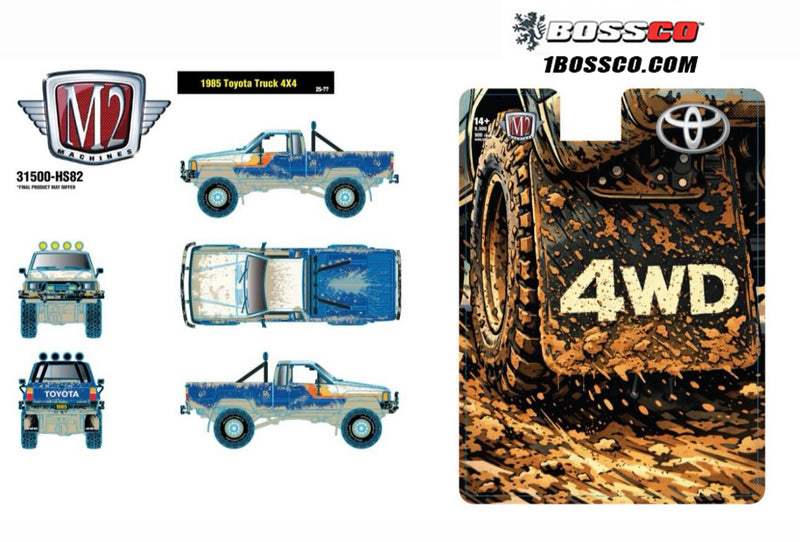 M2 '85 TOYOTA TRUCK 4X4 "BLUE & WHITE" ***PRE ORDER