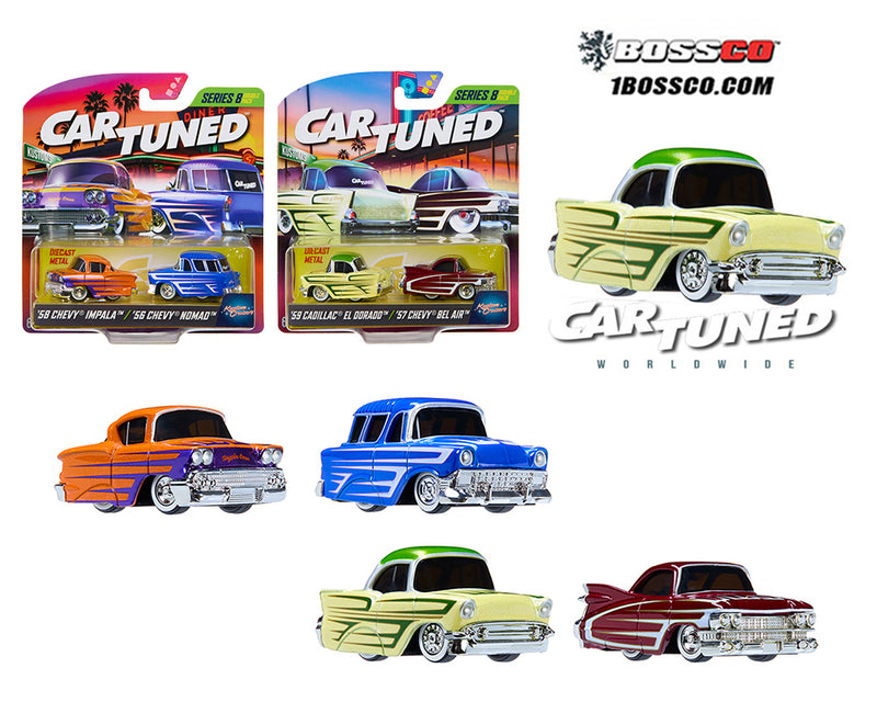 MGA 1/64 CAR TUNED SERIES 8  "KUSTOM CRUISER" SET of TWO (2 PACKS)*** PRE ORDER