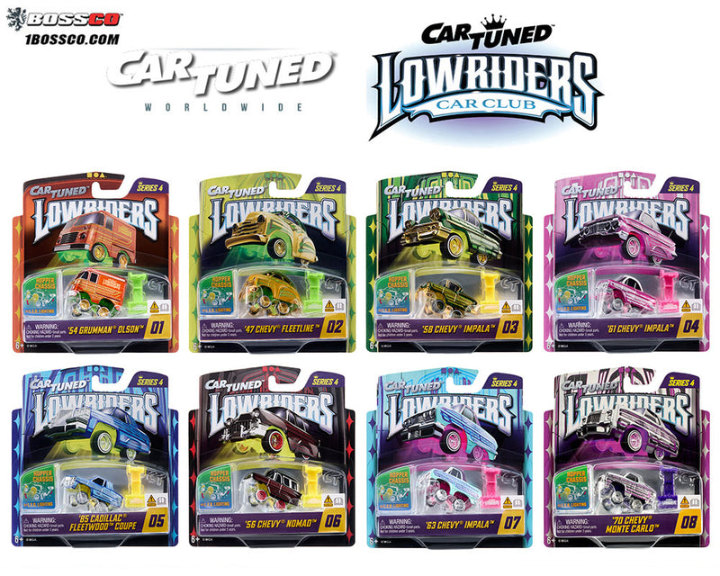 MGA 1/64 CAR TUNED LOWRIDERS SERIES 4 ASSORTMENT