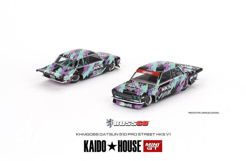 MINI GT - KAIDO HOUSE X DATSUN 510 PRO STREET "HKS"