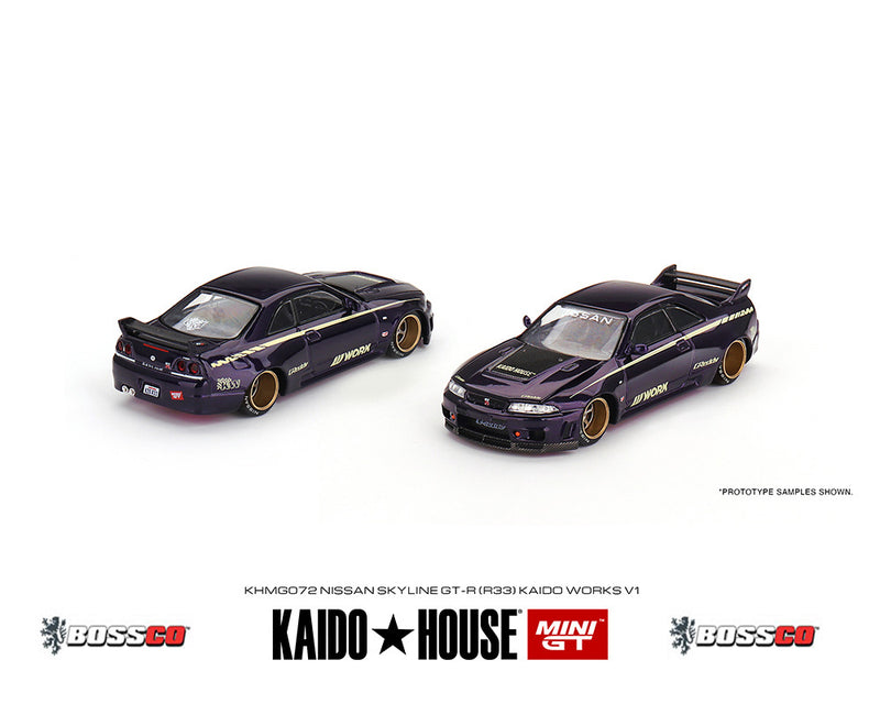 MINI GT - KAIDO HOUSE NISSAN SKYLINE GT-R (R33) "PURPLE" ***PRE ORDER
