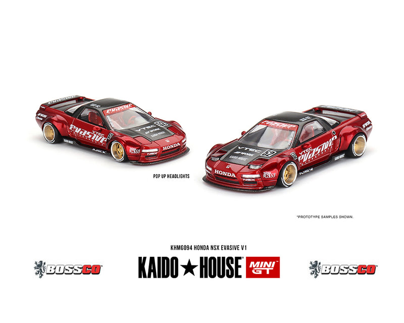 MINI GT - KAIDO HOUSE HONDA NSX EVASIVE V1 "RED" ***PRE ORDER