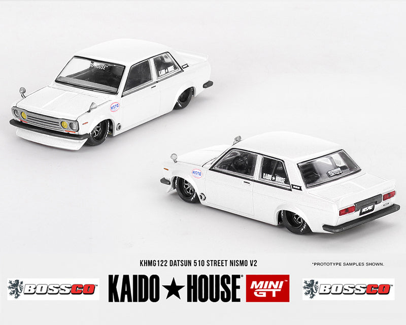 MINI GT - KAIDO HOUSE DATSUN 510 STREET NISMO V2 "WHITE" ***PRE ORDER