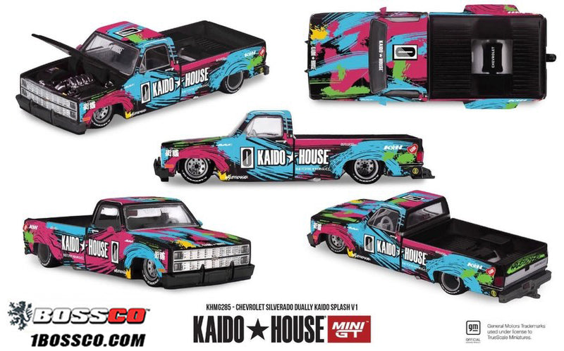 MINI GT KAIDO HOUSE CHEVROLET SILVERADO DUALLY V1 (SPLASH) ***PRE ORDER