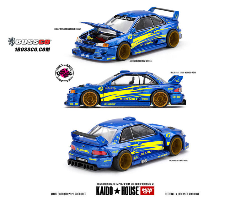 MINI GT KAIDO HOUSE SUBARU IMPREZA WRX STI V1 KAIDO WORKS (BLUE) ***PRE ORDER