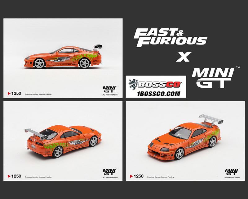 MINI GT - TOYOTA SUPRA BOMEX FAST & FURIOUS (BRIAN O'CONNER) ***PRE ORDER