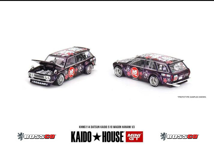 MINI GT - KAIDO HOUSE DATSUN 510 WAGON "HANAMI V3" ***PRE ORDER