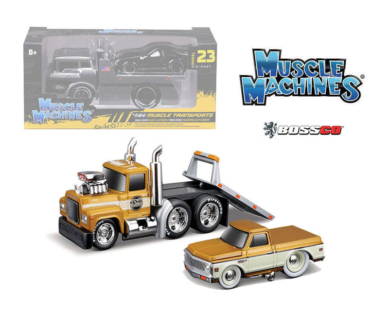MUSCLE MACHINES MACK FLATBED / 1972 CHEVROLET C10 PICKUP