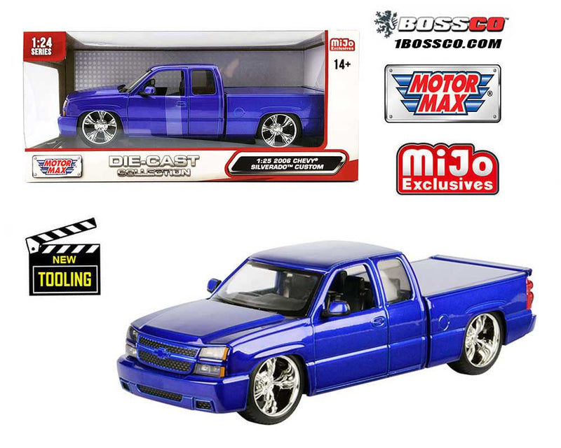 MOTOR MAX - 1/25 2006 CHEVROLET SILVERADO "METALLIC BLUE"