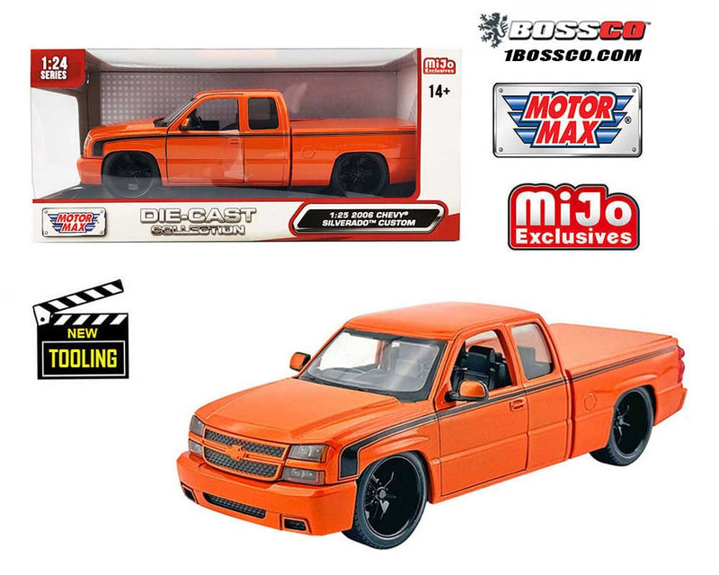 MOTOR MAX - 1/25 2006 CHEVROLET SILVERADO "METALLIC ORANGE"