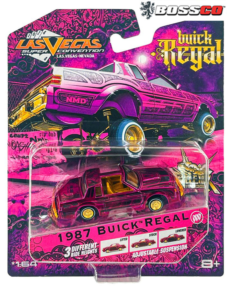 MAISTO - '87 BUICK REGAL LOWRIDER 2024 LAS VEGAS "PINK"