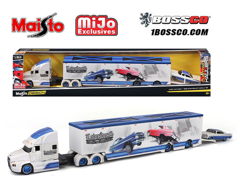 MAISTO MACK TRANSPORTER & '59 CHEVROLET IMPALA SS LOWRIDER ***PRE ORDER