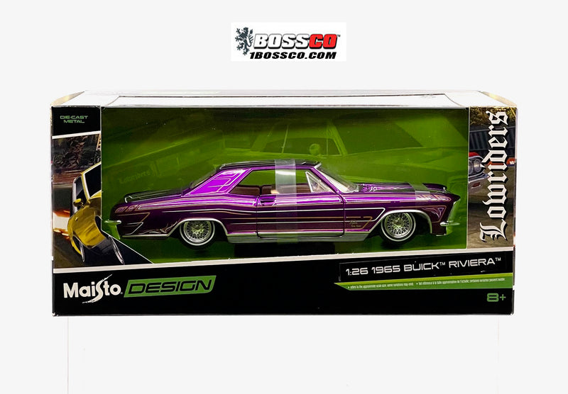 MAISTO 1/24 1965 BUICK RIVIERA LOWRIDER "PURPLE"