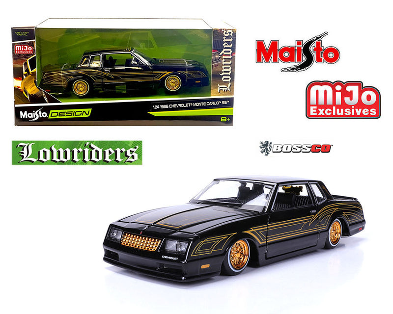 MAISTO 1/24 1986 CHEVROLET MONTE CARLO LOWRIDER "BLACK"