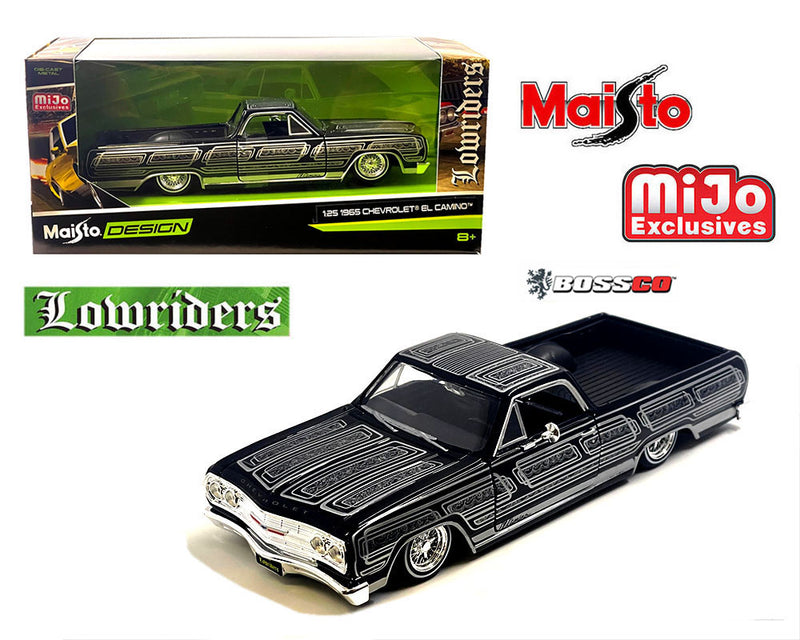 MAISTO 1/24 1965 CHEVROLET EL CAMINO LOWRIDER "BLACK"