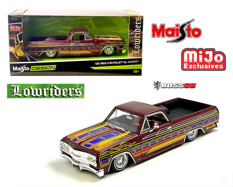 MAISTO 1/24 1965 CHEVROLET EL CAMINO LOWRIDER "CANDY RED"