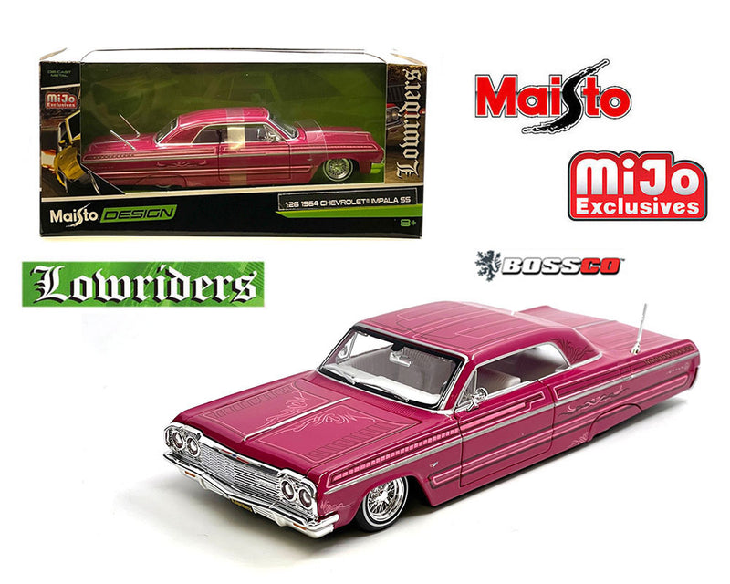 MAISTO 1/24 1964 CHEVROLET IMPALA SS LOWRIDER "PINK"