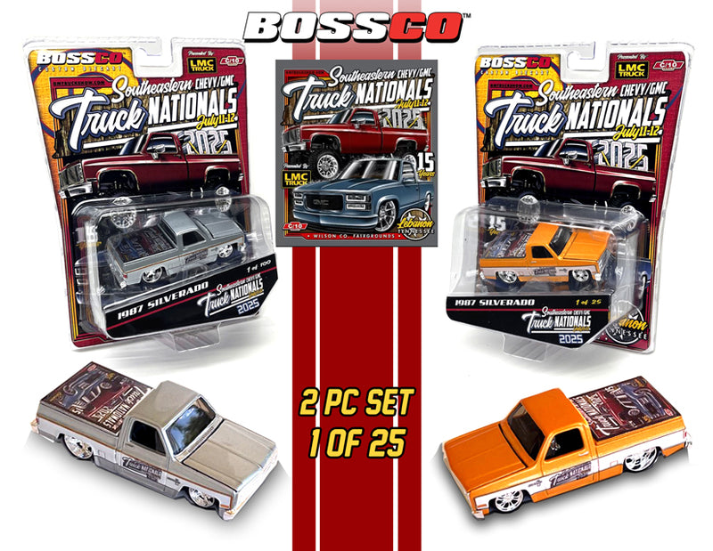 BOSSCO - '87 CHEVY SILVERADO (SET of 2) "SETN 2025 TRUCK SHOW"