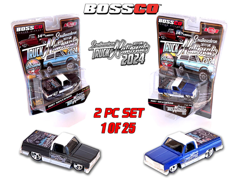 BOSSCO - '87 CHEVY SILVERADO (SET of 2) "SETN 2024 TRUCK SHOW"