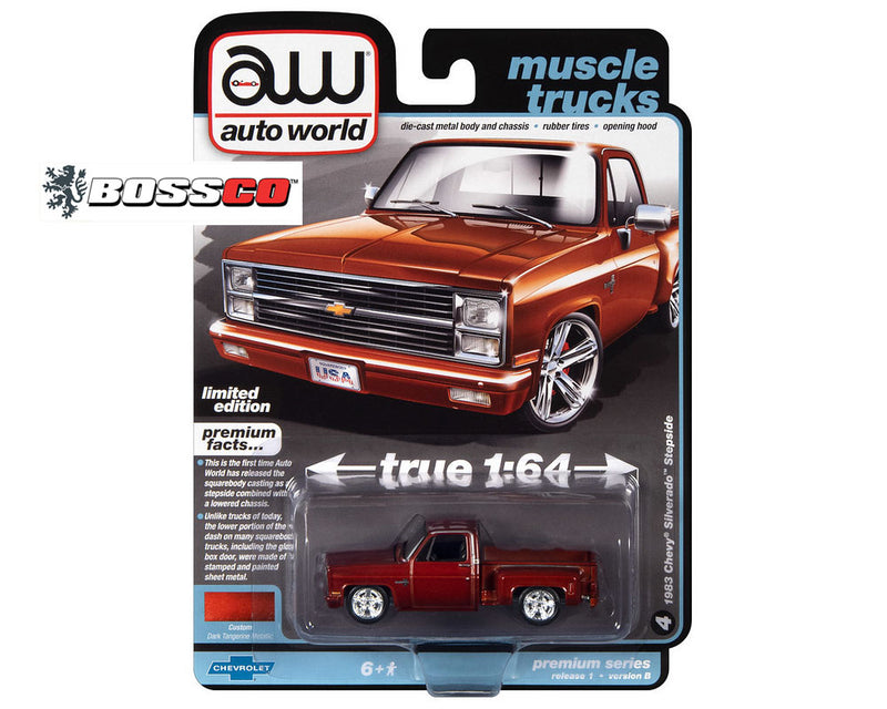 AUTOWORLD - '83 CHEVROLET SILVERADO STEPSIDE (DARK TANGERINE)