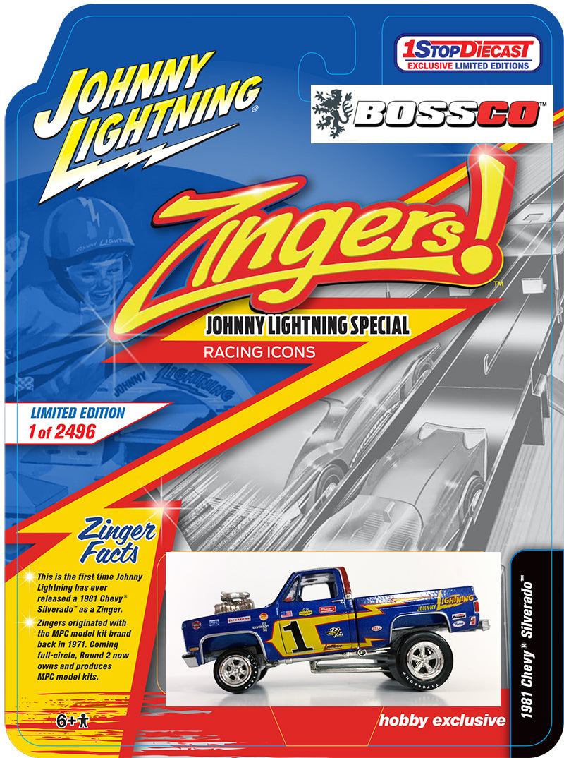 AUTOWORLD - '81 CHEVY SILVERADO ZINGER  "JOHNNY LIGHTNING SPECIAL"