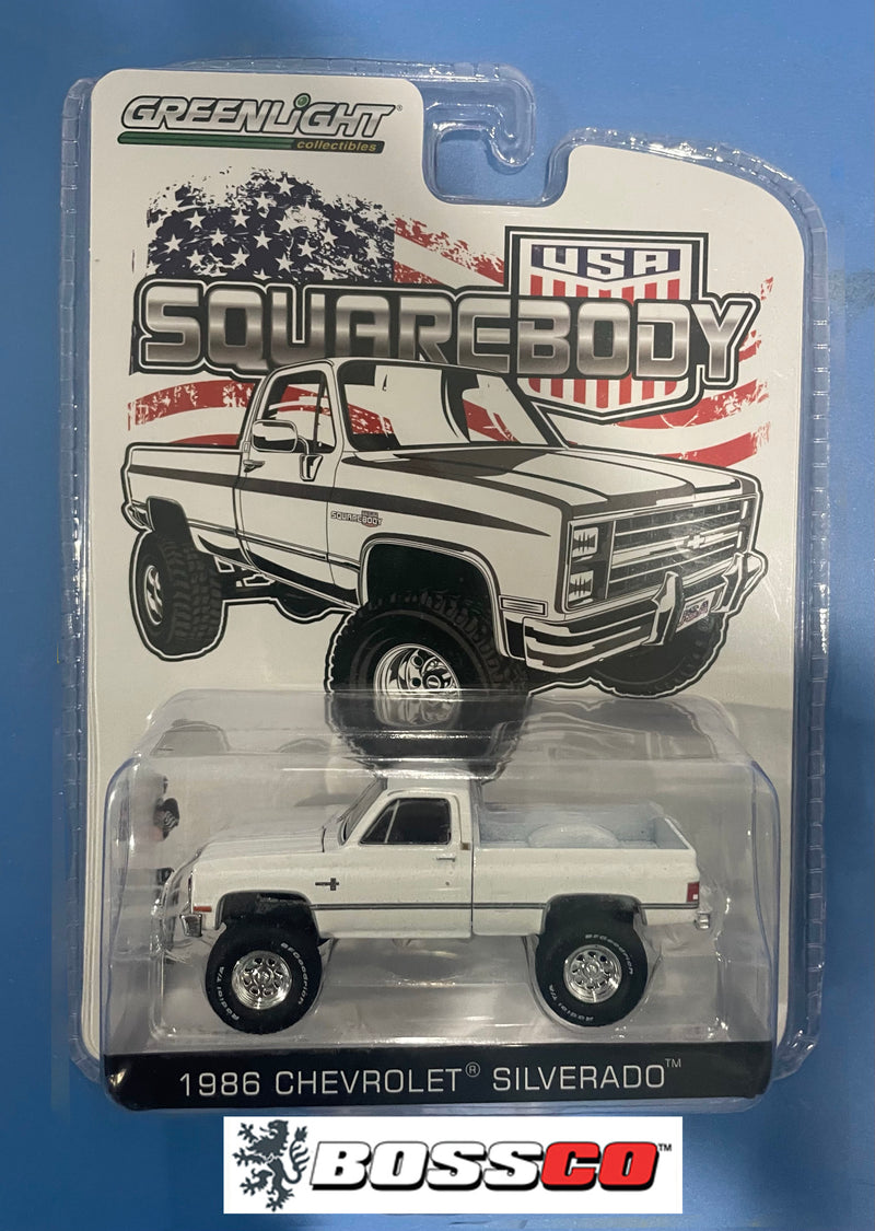 GREENLIGHT - 1986 CHEVROLET SILVERADO 4X4 "WHITE"