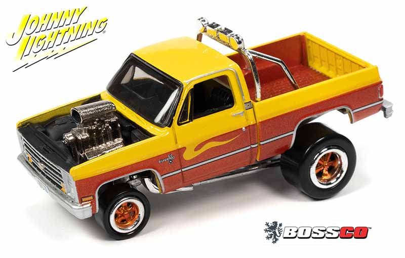 JOHNNY LIGHTNING - '85 CHEVY SILVERADO ZINGER "YEL/BRN"