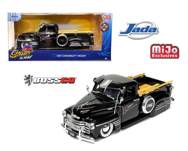 JADA 1/24 1951 CHEVROLET PICKUP LOWRIDER "BLACK"