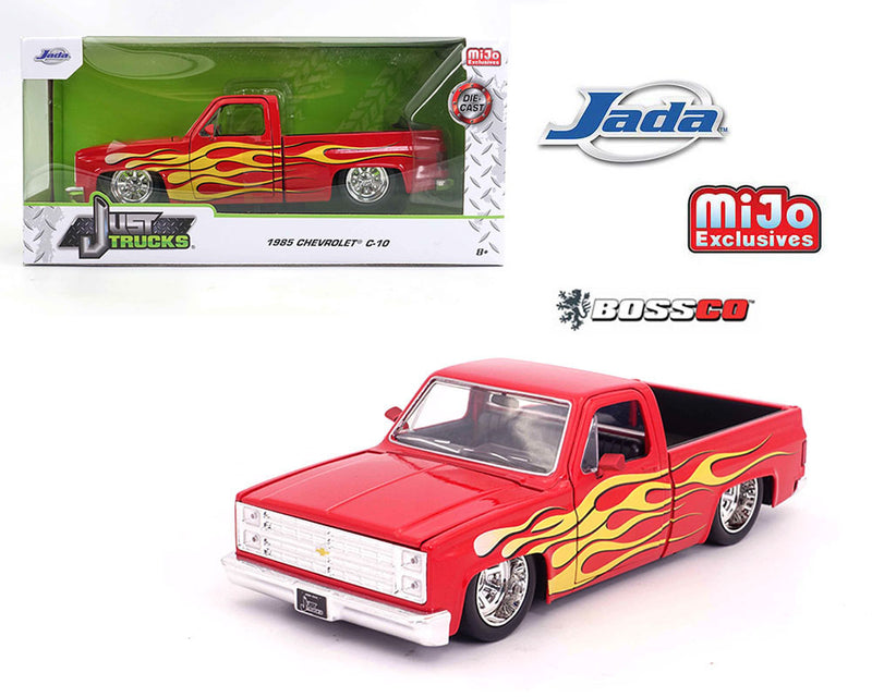 JADA - 1/24 1985 CHEVROLET C10 "RED with FLAMES"