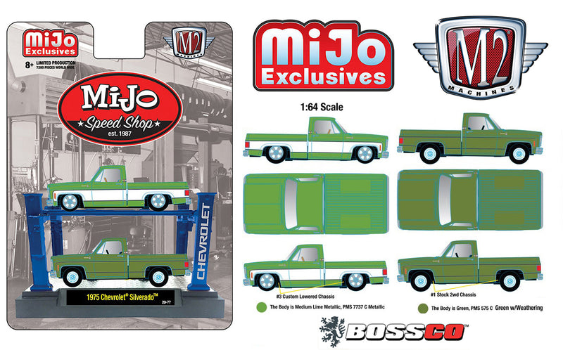 M2 '75 CHEVROLET TRUCK SET with LIFT "GREEN"