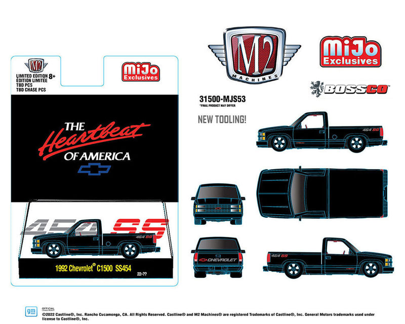 M2 '92 CHEVROLET C1500 454SS "BLACK"