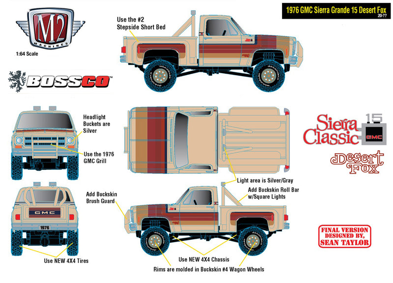 M2 '76 GMC SIERRA CLASSIC 15 "DESERT FOX"