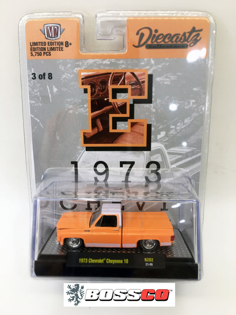 M2 1973 CHEVROLET CHEYENNE DIECASTZ (E) "BRIGHT ORANGE"